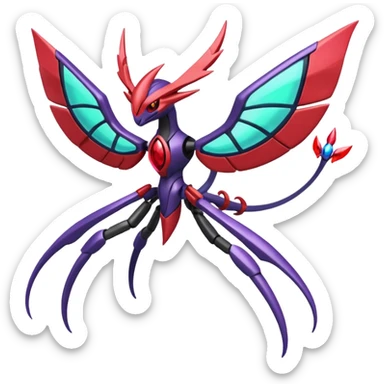 Yveltal-Genesect-Lunala-Vikavolt-fusion sticker