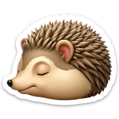 Sleeping Hedgehog sticker