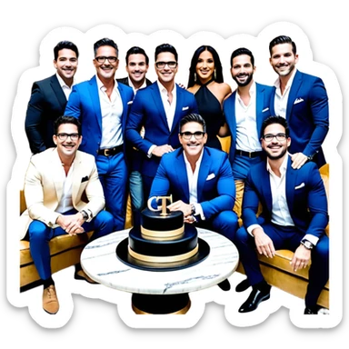 Grant Cardone, Tai Lopez, Josh King Madrid, Alex Hormozi, Iman Gadzhi, Daniel G, Branden Condy, Patrick Bet-David, Dan Henry, Luke Belmar, Shelby Sapp, Leila Hormozi, Tefi Valenzuela, business, influencers, friends, rich millionaire success lifestyle, private jet , supercars, success, sales sticker