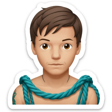 Louis tomlinson knotted rope tattoo sticker