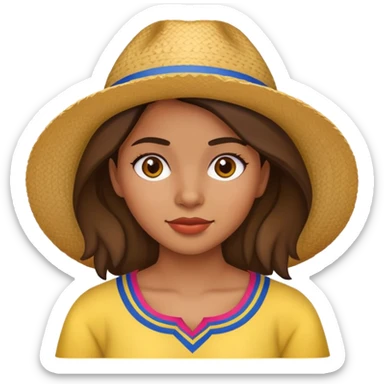 Colombian girl sticker