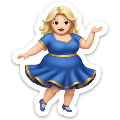 Dancing bbw sticker