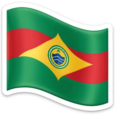 A bandeira do estado do Rio Grande do Sul, Brasil sticker