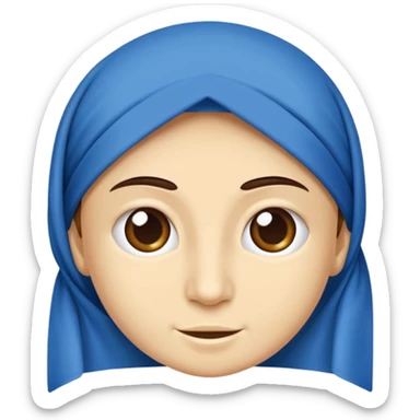 DOĞU TÜRKİSTAN BAYRAĞI (İNSANSIZ) AY VE YILDIZ MAVİ BAYRAK sticker