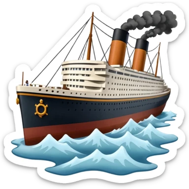 Make the Titanic sinking sticker
