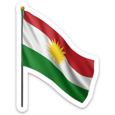 Kurdistan flag sticker