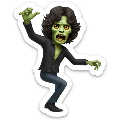 jim morrison zombie dancing sticker