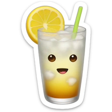 emoji che beve drink sticker