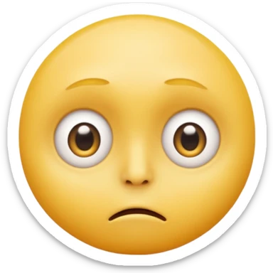 Hazme una carita redonda  amarilla aturdida con un porro en la boca sticker