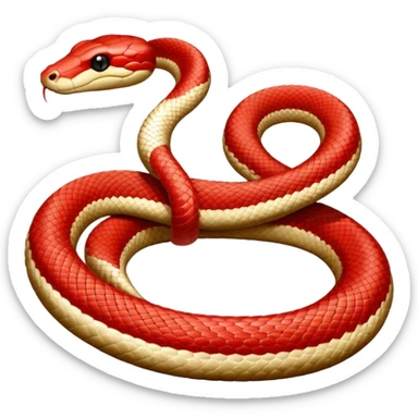 Un serpent du desert rouge sticker