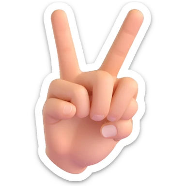 3D emoji of a hand with a finger pointing directly at the viewer, Microsoft fluent style, bright colors, playful expression sticker
