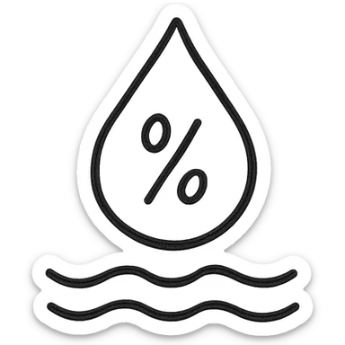 Humidity visual representation sticker