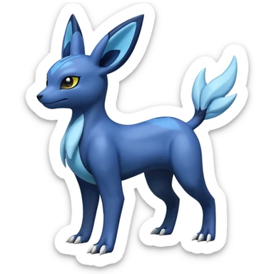 Manectric-Electrike-Lugia-Umbreon-Fakémon-hybrid-creature (full body), 4 legs sticker