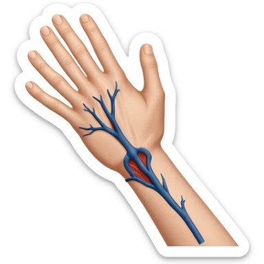 back of left hand sticker