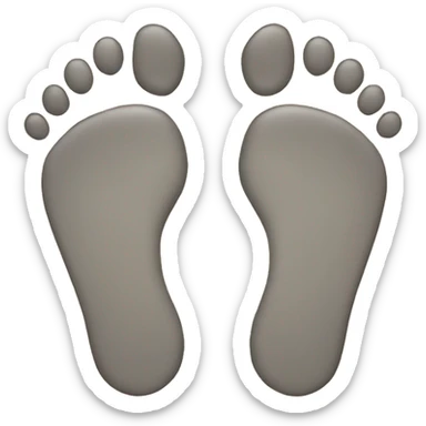 human footprints  sticker