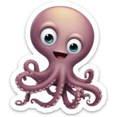 agreeable octopus with an "I agree" sign sticker