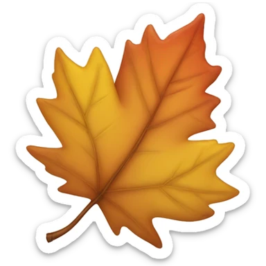 Autumn leaves sticker