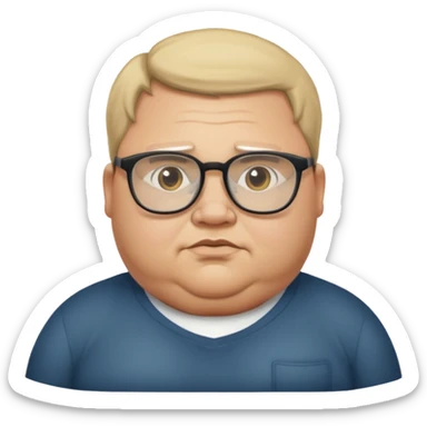 Hombre obeso mórbido  sticker