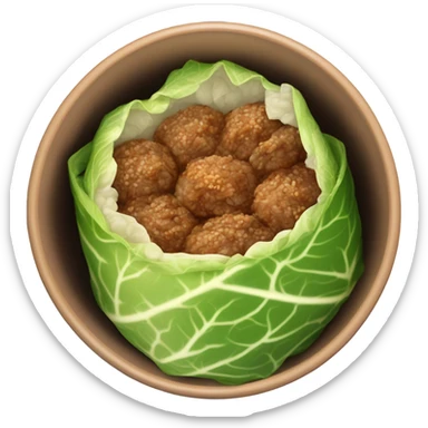 sarmale traditional romanian food in apot sticker