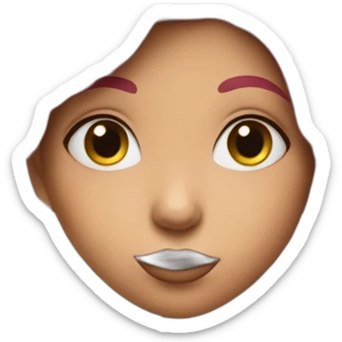 girl with cherry sticker