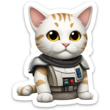 Star Wars cat sticker