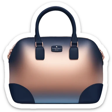 Realistic copper to Navy blue ombre kate spade satchel purse.  sticker