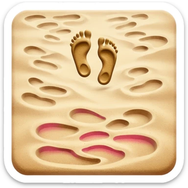 Footprints sticker