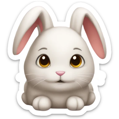 snuggle bunny sticker