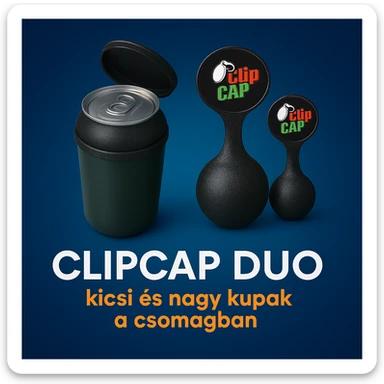 Change the color of the caps on the main image to black, matching the texture and shade of the black cap in the reference. Keep the background, box, and text unchanged. sticker