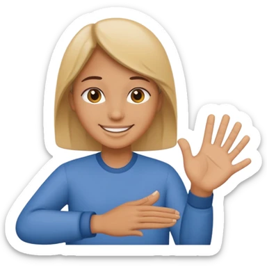 helping handshake sticker