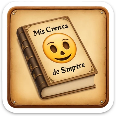 a book with the name "mis creencias de siempre" sticker