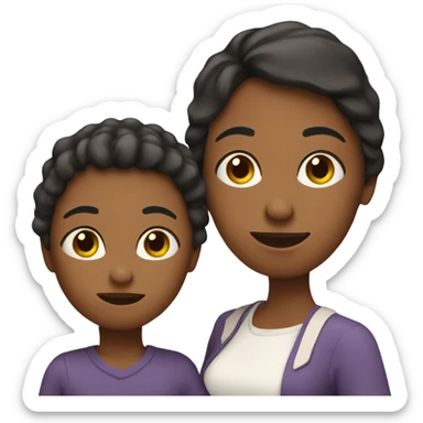 mom with boy toddler sticker