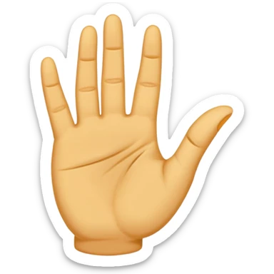 generate a good professional image for letter 'A' where it should be a emoji ,where 'A' is Indian sign language sticker