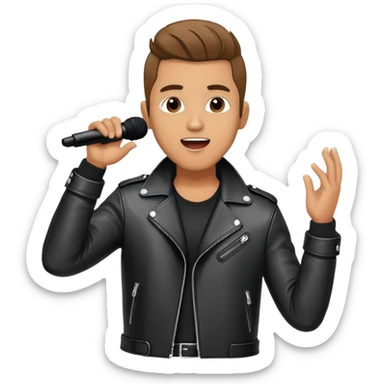 Happy Rock Pop Music Male Singer in his 30s sticker