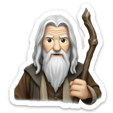 the lord of the rings gandolf sticker