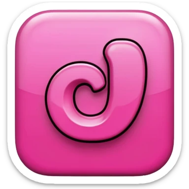 pink 3d Pinterest logo sticker