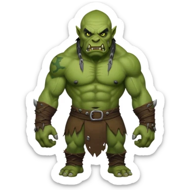 Orc from Lord of the Rings very creepy full body sticker