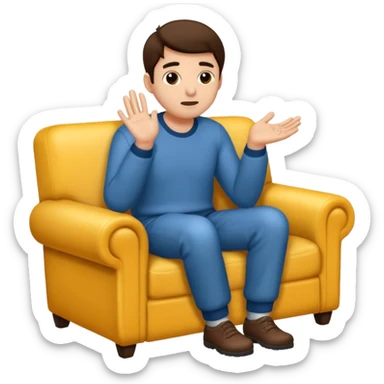 A man insisting to you to sit in his lap empty handed 4 one is good  sticker