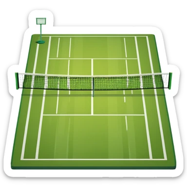 tennis court sticker