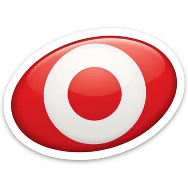 Japan flag thick white border  sticker