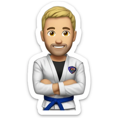 No gi bjj guy sticker