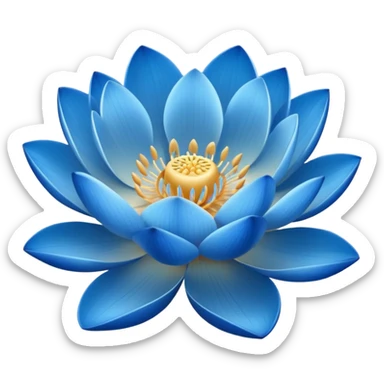 lotos emoji, a slight glow
acceptable сolors: blue, light blue, warm white, light sandy sticker