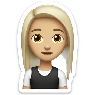 a emo couple of a white kid with brown eyes and hair and latina girl sticker