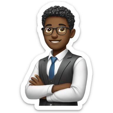 young zoomer broker, crypto sticker