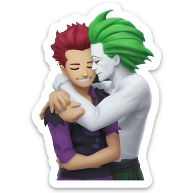 Hisoka hug sticker