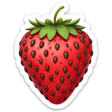 strawberry covered in chocolate sticker