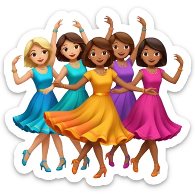 mulheres dançando  sticker