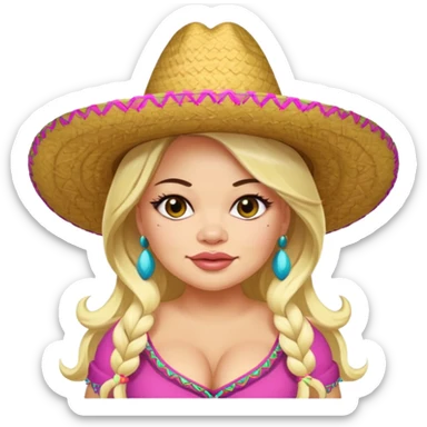 trisha paytas wearing sombreo sticker