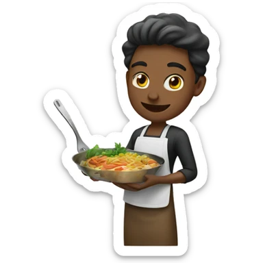 Making dinner sticker