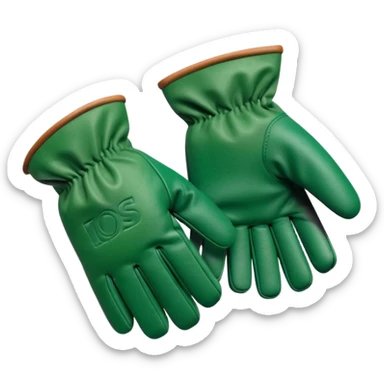 Yard work gloves in Apple style sticker